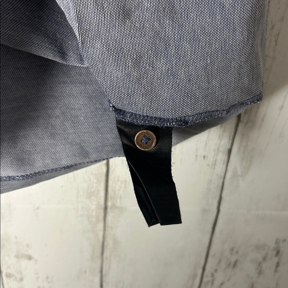 Ted Baker polo Shirt with Gray and Purple Accents men’s size 5 checkered collar - Picture 12 of 12